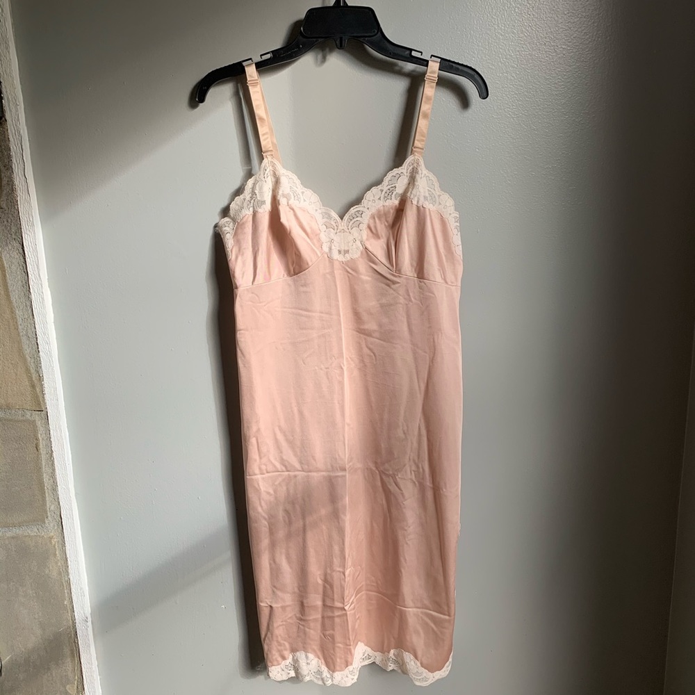 VTG Lace Trim Slip Dress 36